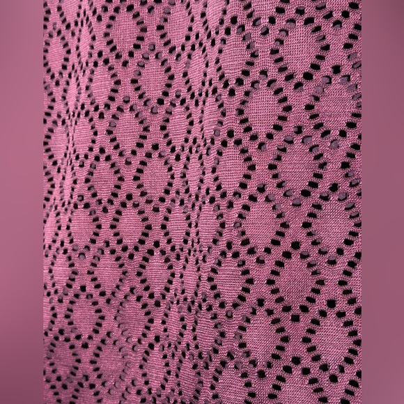 Aeropostale Maroon Long Sleeve Lace Back Top Size Medium - Picture 4 of 6